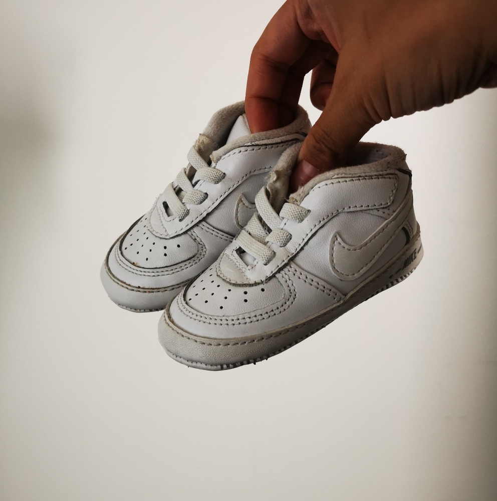 Nike Crib White Air Force 1 Sneakers